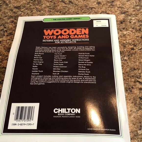 Wooden Toys and Games Patterns Assembly Instructions 30 Projects Chilton - Picture 6 of 10